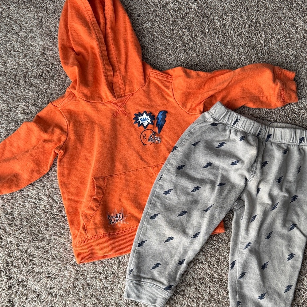 Carter’s football sweat set
